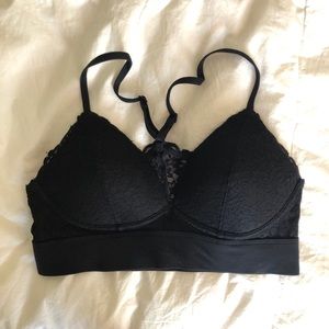 VS PINK black lace bralette